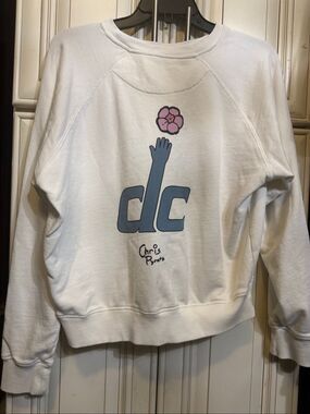 Sportiqe Women's Chris Pyrate City Edition Pullover Sweatshirt White Medium